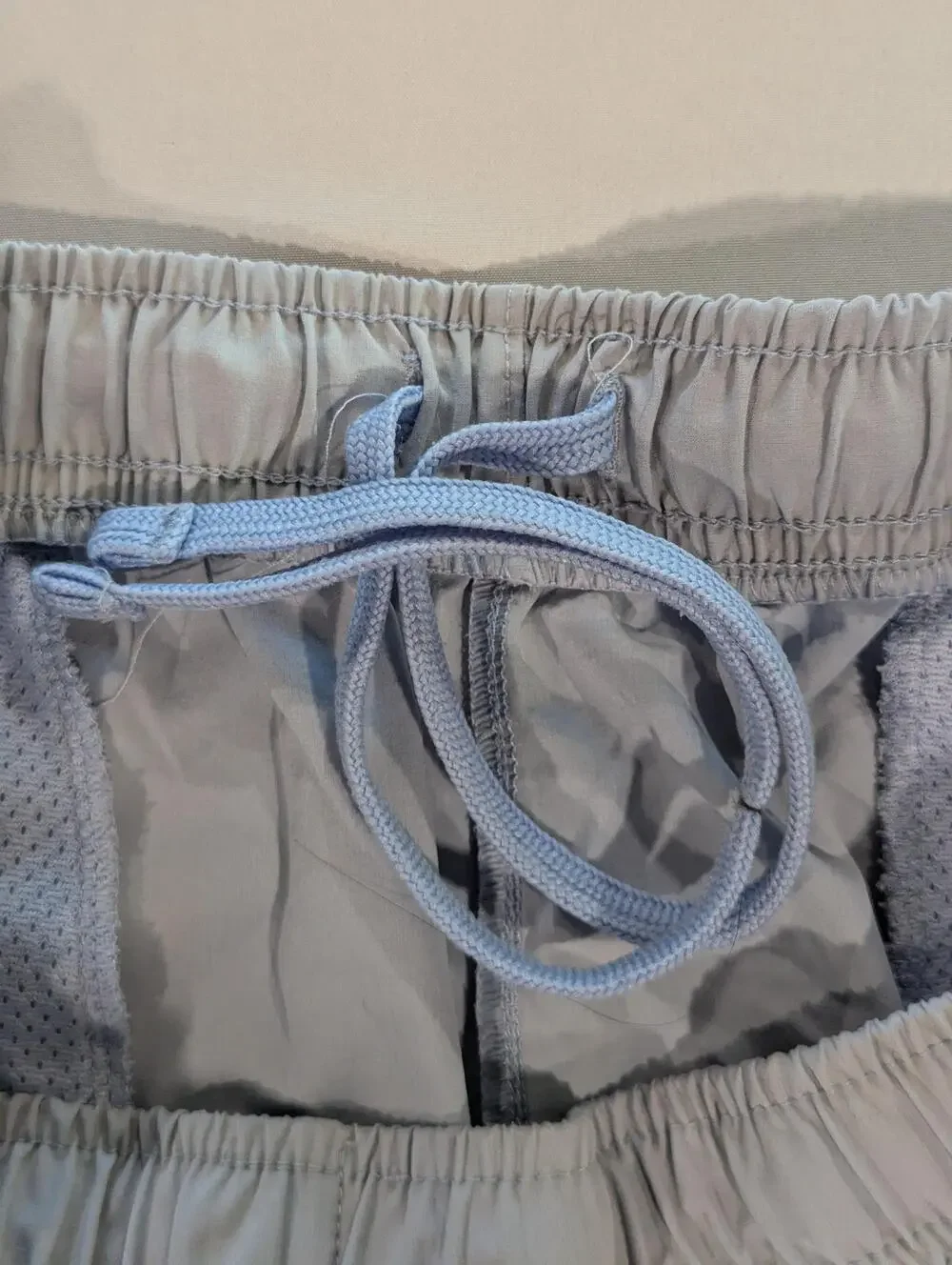 INIPRO Swim Shorts Mens M Gray Quick Dry Mesh Lined Drawstring Pockets